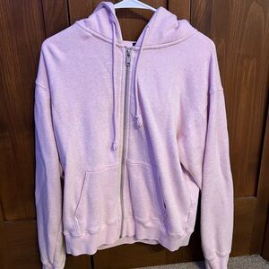 pink brandy melville zip up